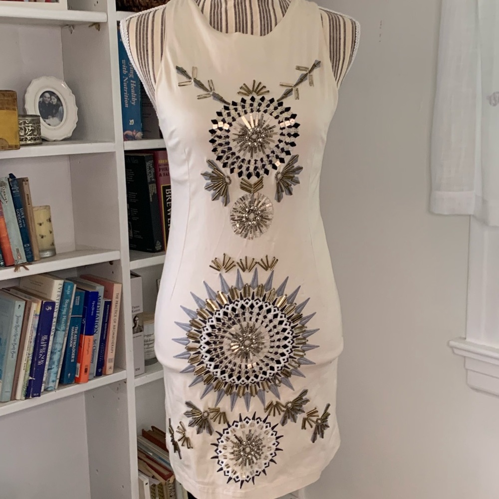 Free people white beaded dress